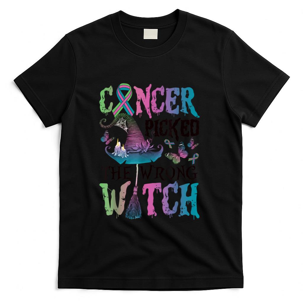 Metastatic Breast Cancer Picked The Wrong Witch Halloween T-Shirt