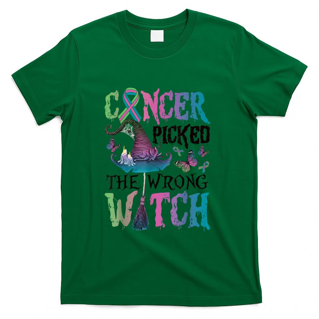 Metastatic Breast Cancer Picked The Wrong Witch Halloween T-Shirt