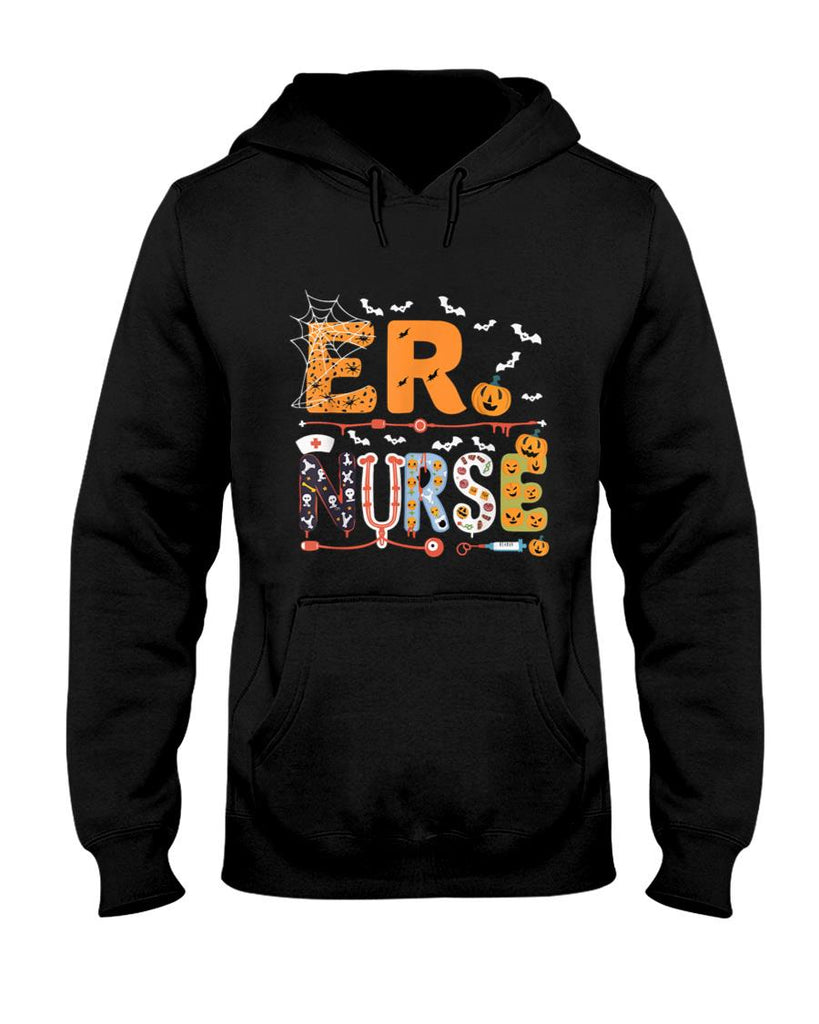 ER Nurse Halloween Emergency Room Nursing Trick Or Treat T-Shirt