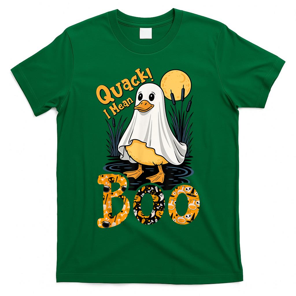 Quack I Mean Boo Duck Trick or Treat Spooky Halloween Party T-Shirt