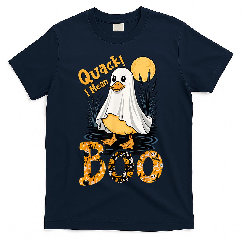 Quack I Mean Boo Duck Trick or Treat Spooky Halloween Party T-Shirt