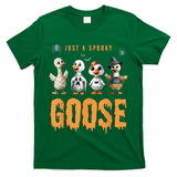 Just A Spooky Goose Funny Halloween Animals Trick Or Treat T-Shirt