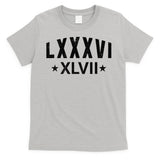 86-47-Roman-Numerals-LXXXVI-XLVII-8647-Subtle-Anti-Trump T-Shirt