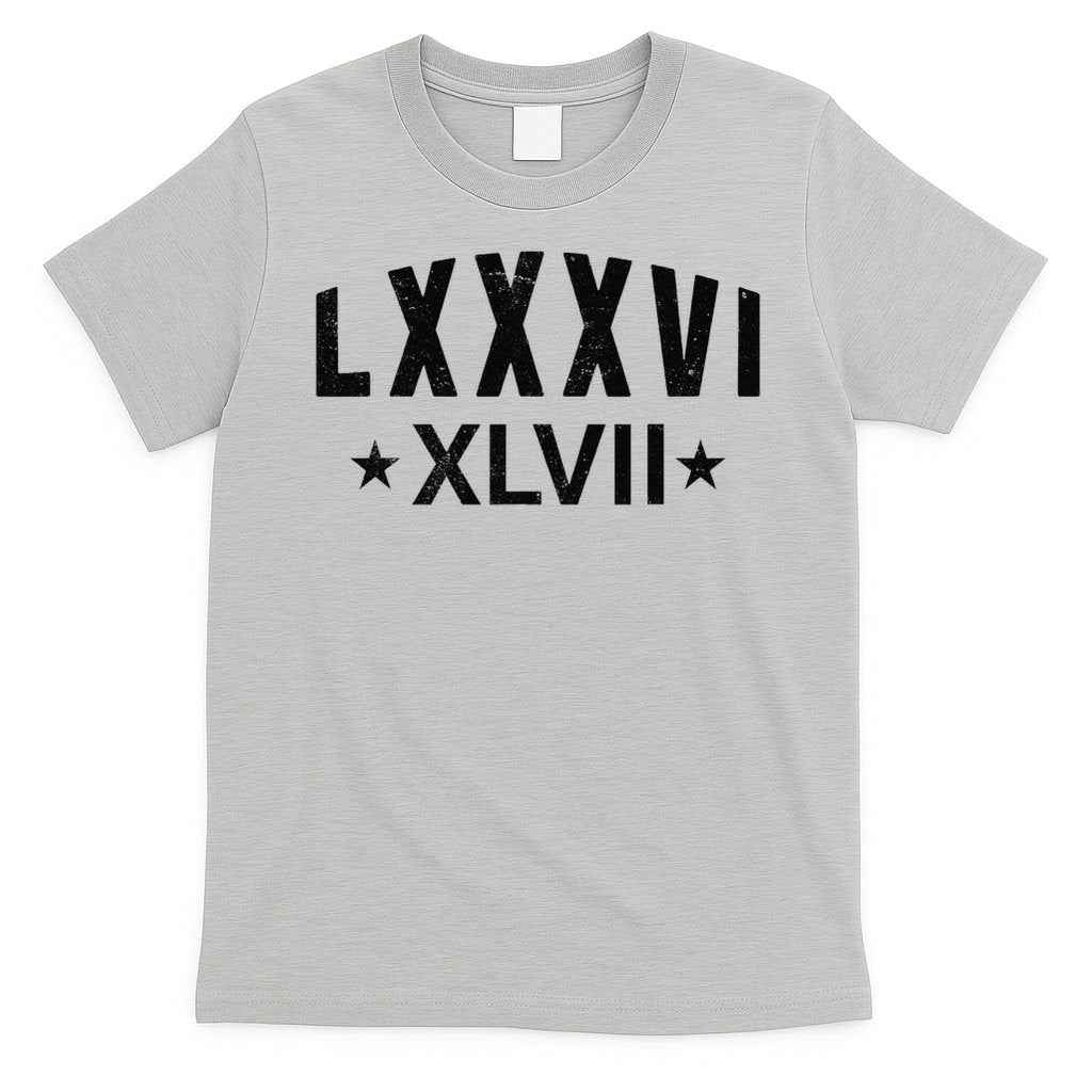 86-47-Roman-Numerals-LXXXVI-XLVII-8647-Subtle-Anti-Trump T-Shirt