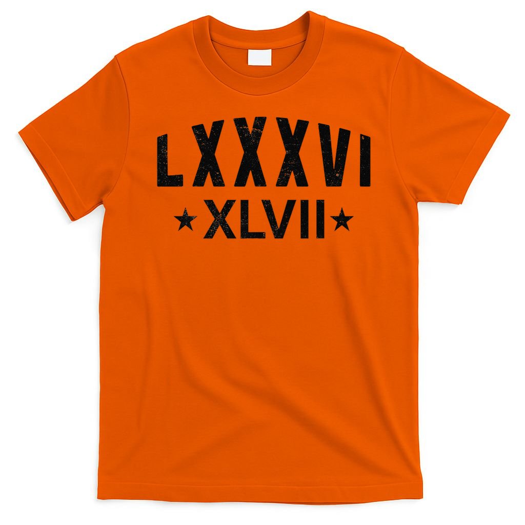 86-47-Roman-Numerals-LXXXVI-XLVII-8647-Subtle-Anti-Trump T-Shirt