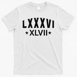 86-47-Roman-Numerals-LXXXVI-XLVII-8647-Subtle-Anti-Trump T-Shirt