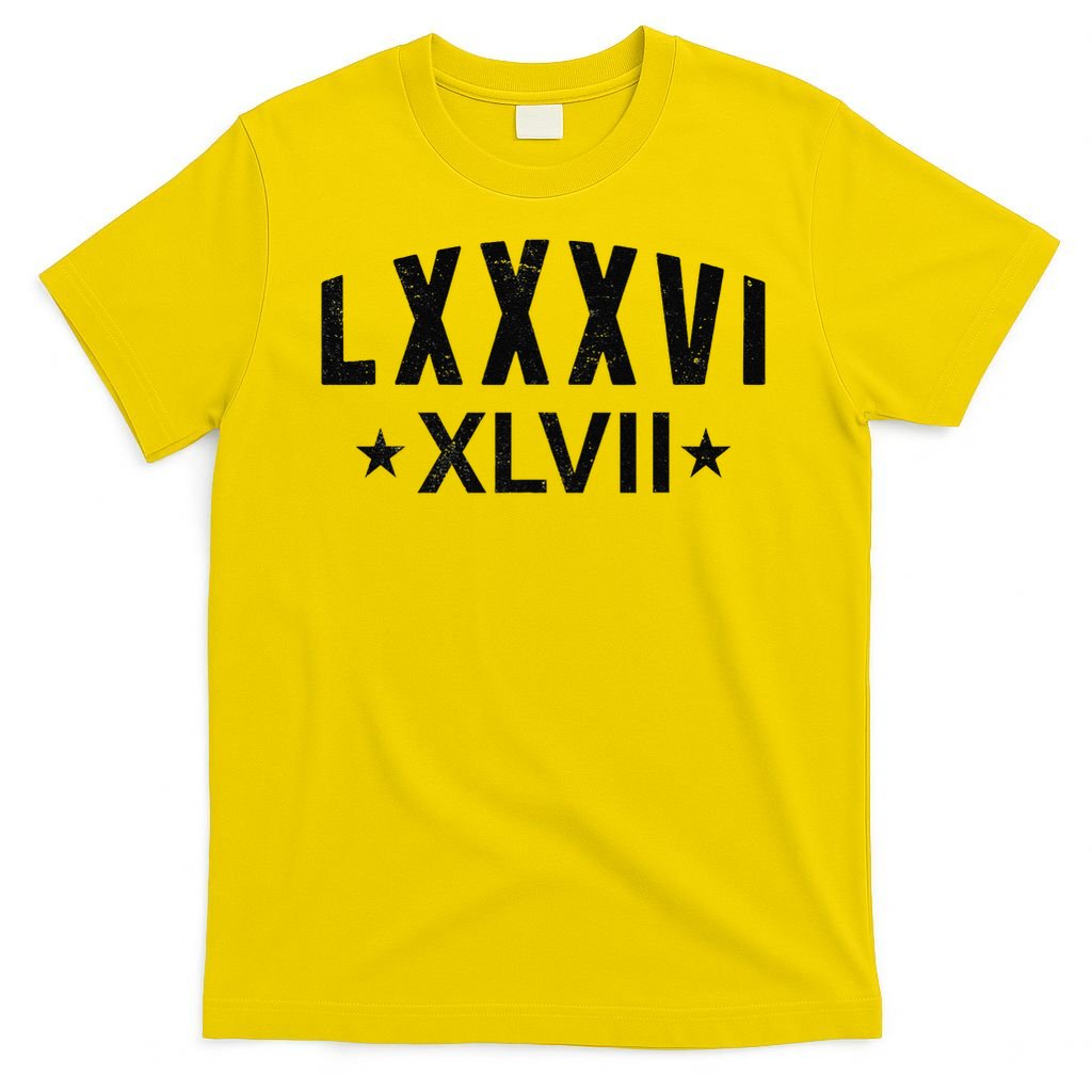 86-47-Roman-Numerals-LXXXVI-XLVII-8647-Subtle-Anti-Trump T-Shirt