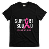 Breast Cancer Ribbon Support Squad Awareness Men Women Kids T-Shirt