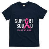 Breast Cancer Ribbon Support Squad Awareness Men Women Kids T-Shirt