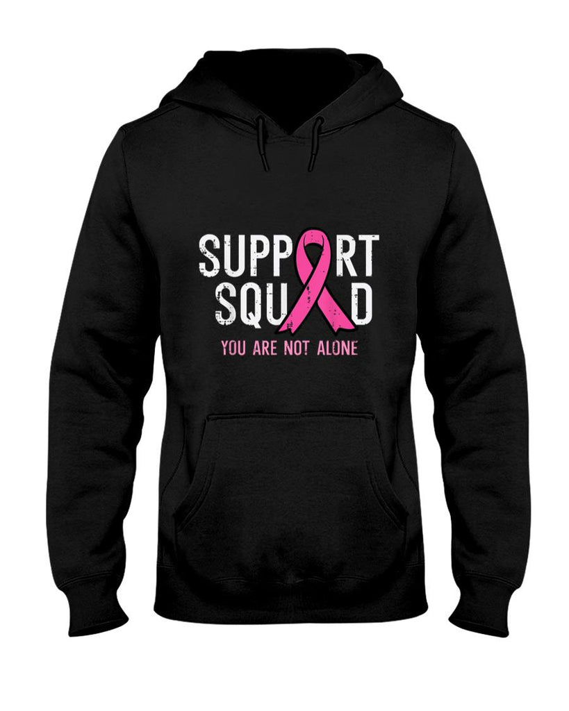 Breast Cancer Ribbon Support Squad Awareness Men Women Kids T-Shirt