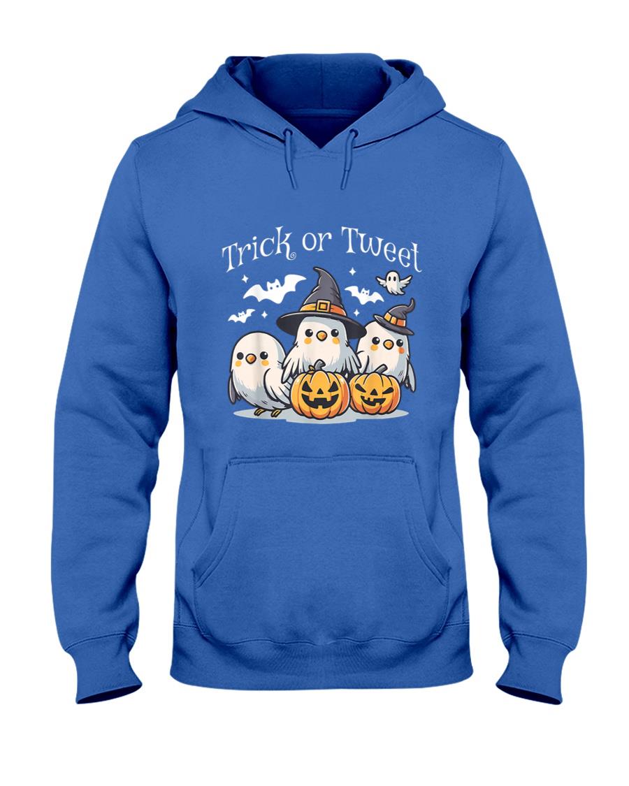 Trick Or Tweet Budgie Witch Halloween Spooky Parakeet Lover T-Shirt
