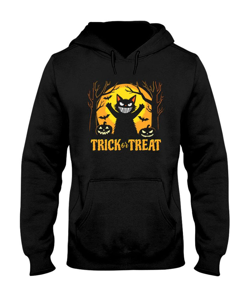 Trick or Treat creepy cat Costume - Spooky V-Neck T-Shirt