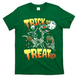 Skeleton Riding Zombie Dinosaur Trick or Treat Halloween Essential T-Shirt