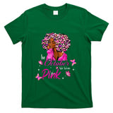 in October We Wear Pink African American Women Breast Cancer T-Shirt