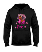 in October We Wear Pink African American Women Breast Cancer T-Shirt