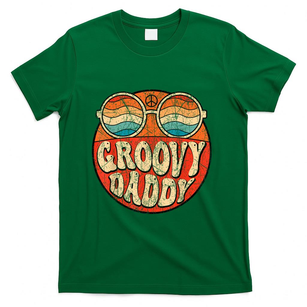 Retro Nostalgia - Groovy Daddy 70s Aesthetic Nostalgia 1970's Retro Dad T-Shirt
