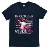 in October We Wear Pink Ghost Witch Breast Cancer Awareness T-Shirt_5