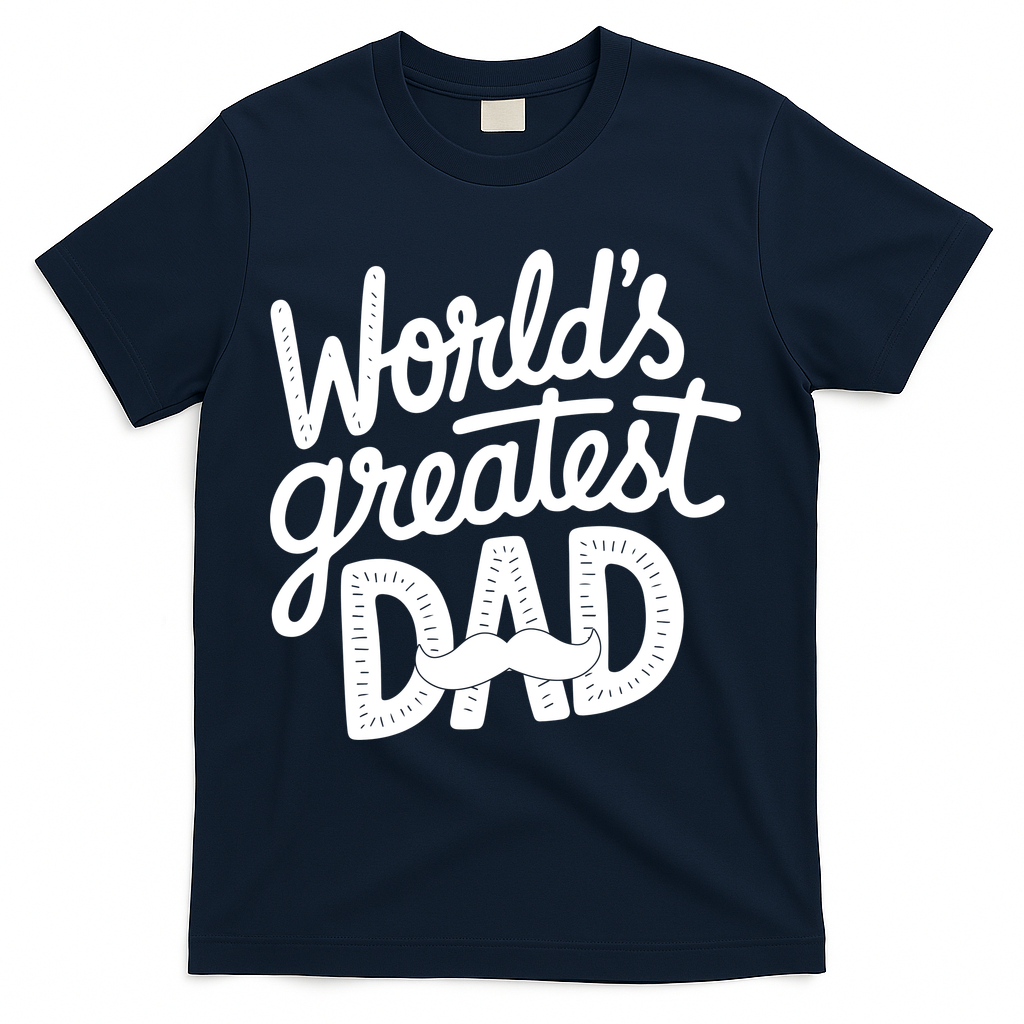 Worlds Greatest Dad Funny Cute Father Day T-Shirt