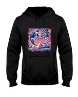 Retro Nostalgia - Womens EAT THE RICH 90S NOSTALGIA WHALE ORCA YAHCT RETRO T-Shirt