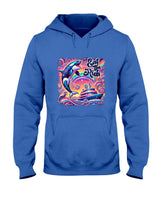 Retro Nostalgia - Womens EAT THE RICH 90S NOSTALGIA WHALE ORCA YAHCT RETRO T-Shirt