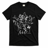 8647 Anti Trump Floral Resist 86 47 Impeach Trump Impeach 47 T-Shirt - Black