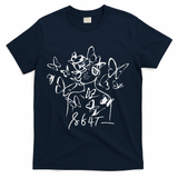 8647 Anti Trump Floral Resist 86 47 Impeach Trump Impeach 47 T-Shirt - Navy
