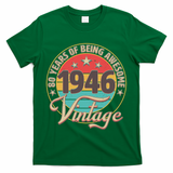 80th Birthday 80 Years Of Being Awesome 1946 Vintage  T-Shirt