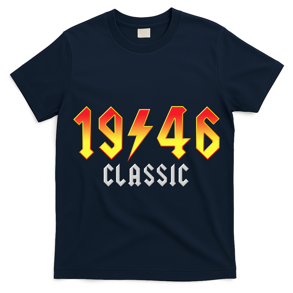 80th Birthday Classic 1946 Retro Rock Band T-Shirt