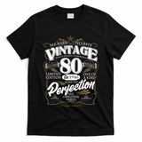 80th Birthday Est 1946 All Bark No Bite Vintage Birthday  T-Shirt