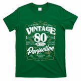80th Birthday Est 1946 All Bark No Bite Vintage Birthday  T-Shirt