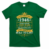 80th Birthday Extraordinary 1946 Limited Edition Living Legend Very Rare  T-Shirt