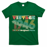 80th Birthday Retro Style Vintage 1946 Original Parts T-Shirt