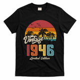 80th Birthday Retro Vintage 1946 Tropical Palm Trees T-Shirt