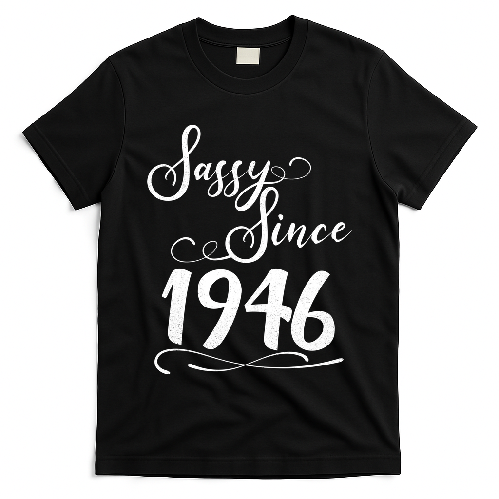 80th Birthday Sassy Since 1946 T-Shirt