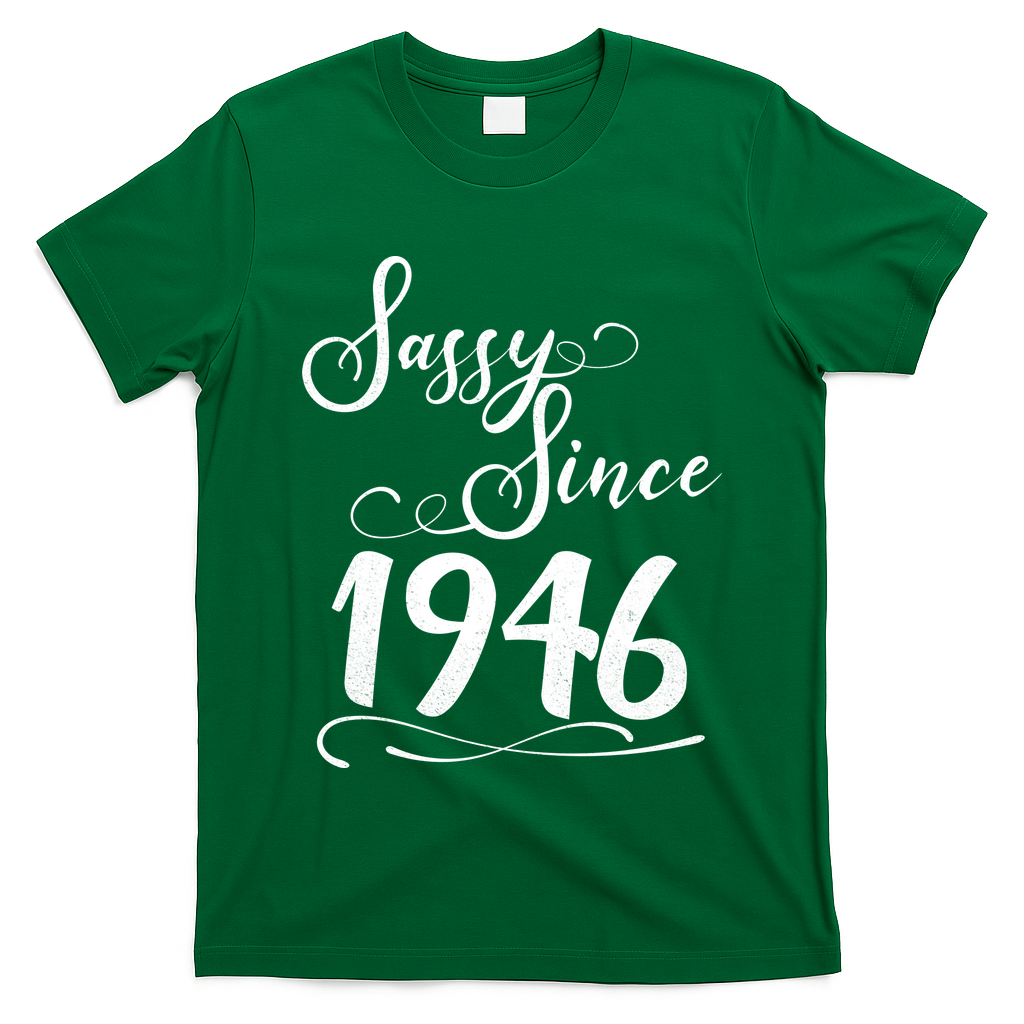 80th Birthday Sassy Since 1946 T-Shirt