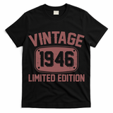 80th Birthday Vintage 1946 Limited Edition Birthday Metal Plate  T-Shirt