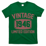 80th Birthday Vintage 1946 Limited Edition Birthday Metal Plate  T-Shirt