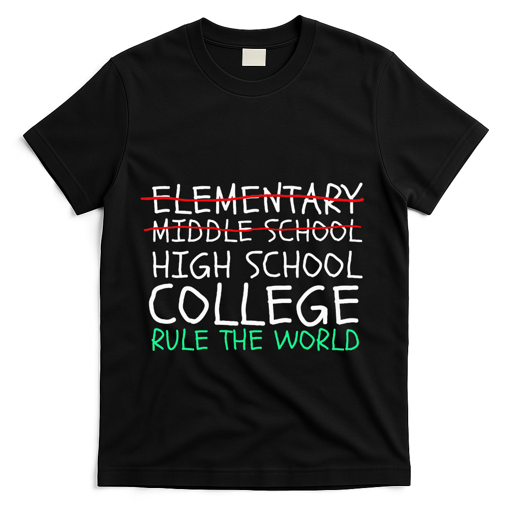 8th Grade Graduation Hilarious Middle School Memories T-Shirt - Black