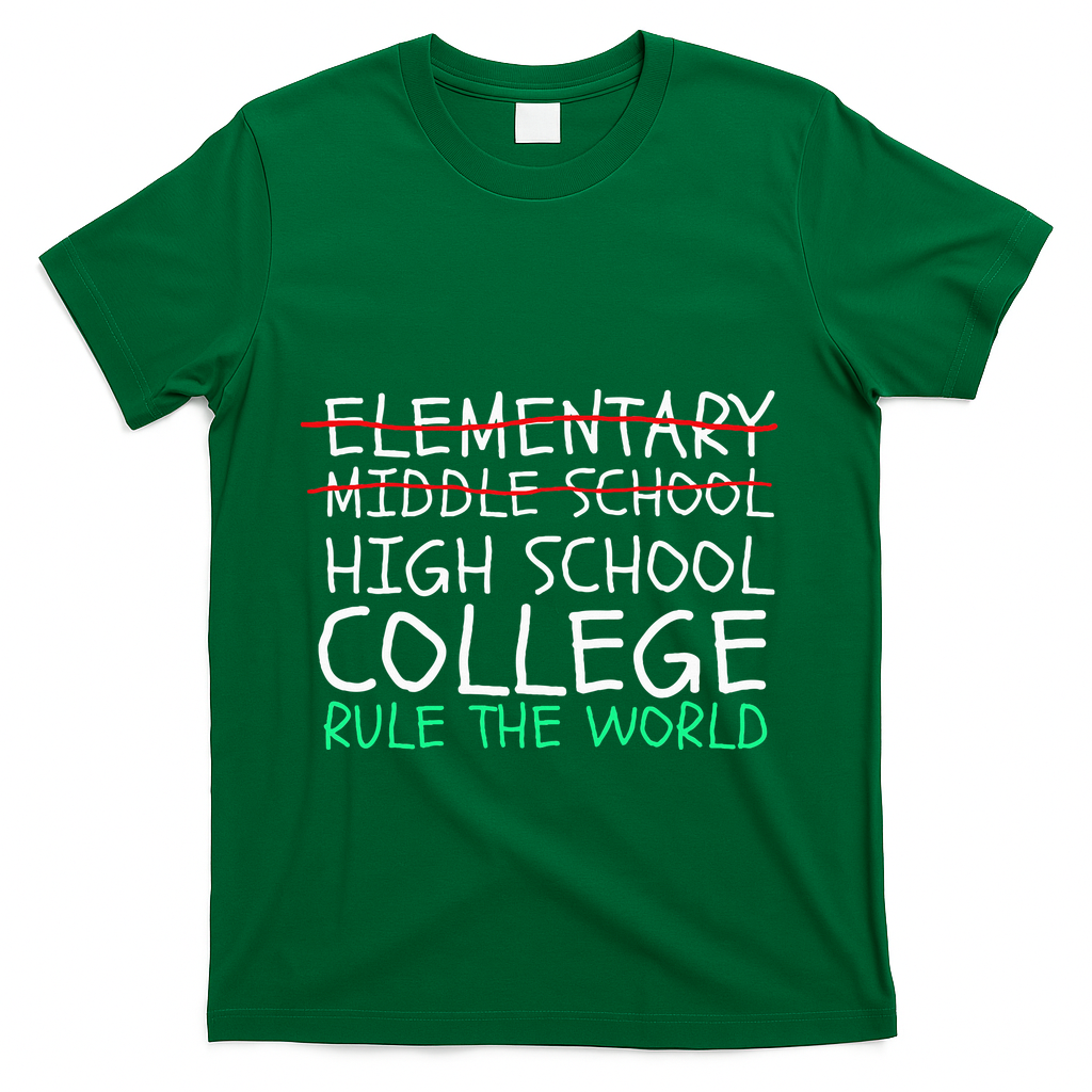 8th Grade Graduation Hilarious Middle School Memories T-Shirt - Green
