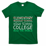 8th Grade Graduation Hilarious Middle School Memories T-Shirt - Green