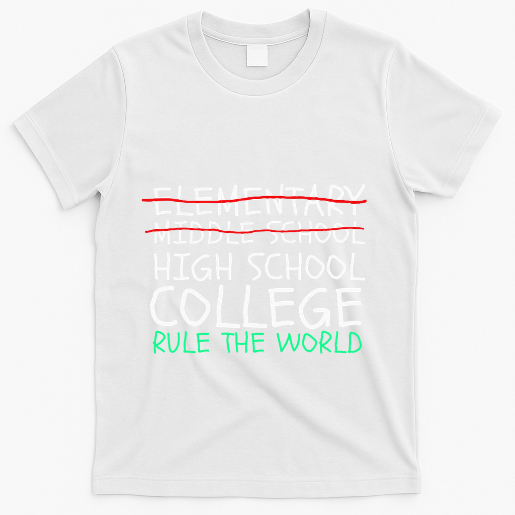 8th Grade Graduation Hilarious Middle School Memories T-Shirt - White