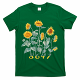 8647 Subtle Anti Trump 86 47 Sunflower Support Ukraine T-Shirt - Green