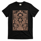 8647 Subtle Anti Trump Anti Maga 86 47 Floral T-Shirt - Black