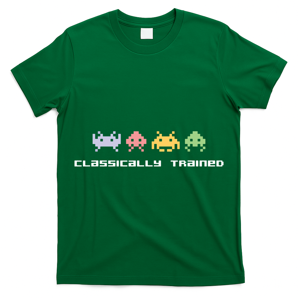 80s Video Game Classically Trained Alien Invaders Vintage T-Shirt