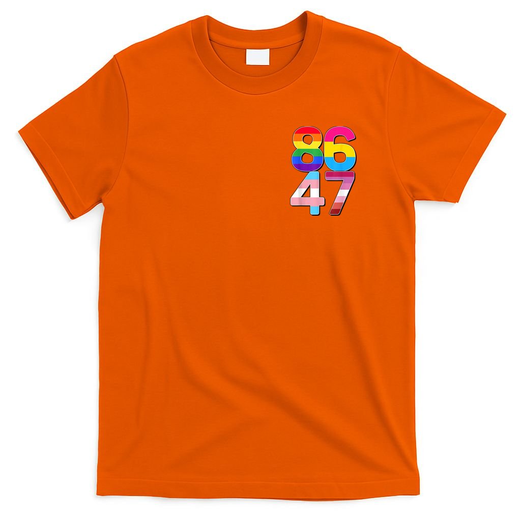 8647 Anti Trump President Rainbow LGBT  T-Shirt