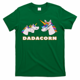 Dadacorn Daddy Unicorn 2 Children Father's Day Dad T-Shirt