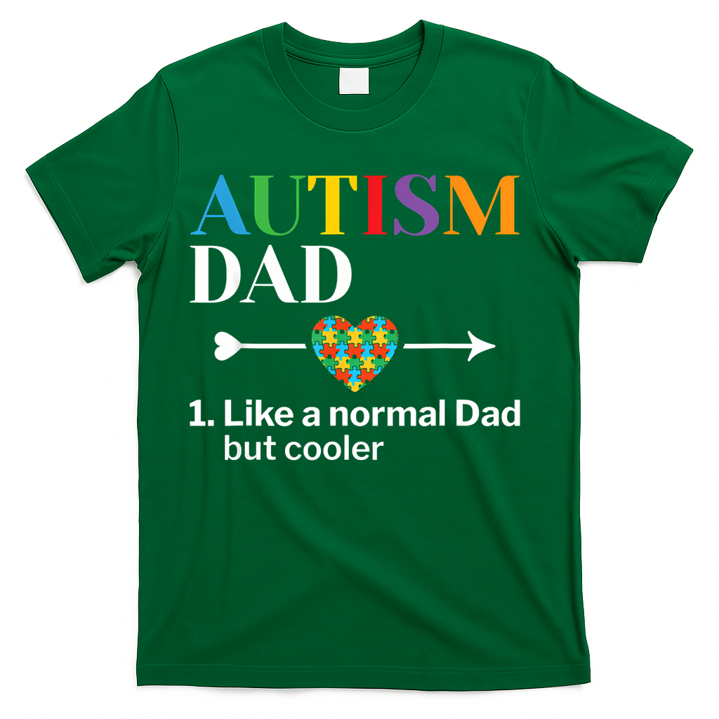 Autism Dad Definition World Autism Awareness Day T-Shirt