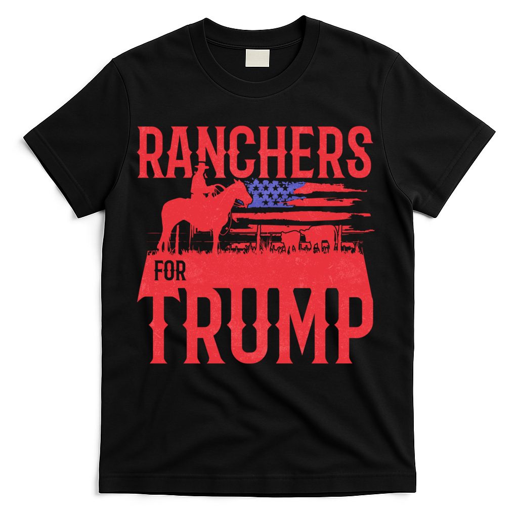 Ranchers For Trump Conservative Republican Support President Gift T-Shirt