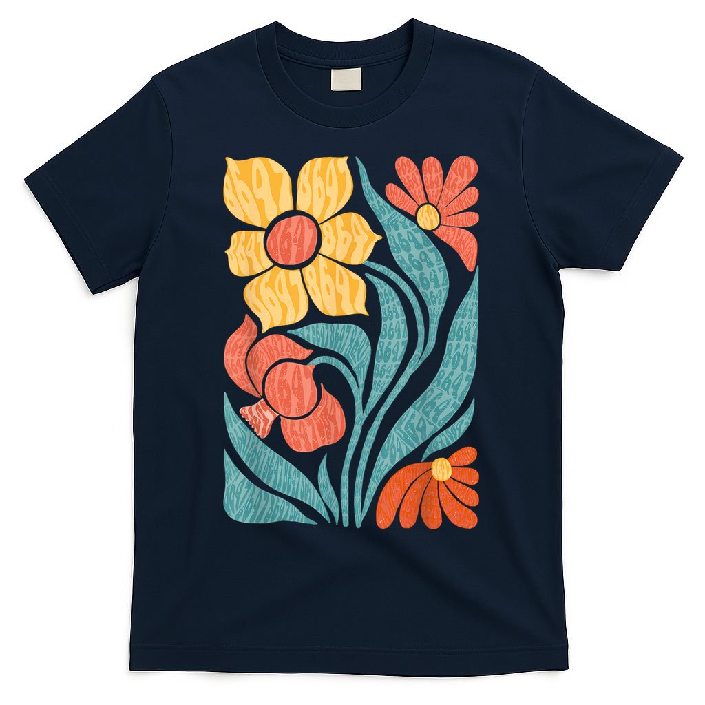 8647 Subtle Anti Trump Floral Boho T-Shirt