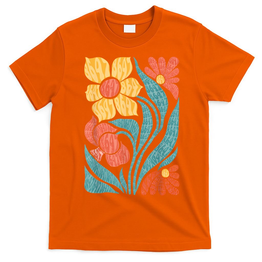 8647 Subtle Anti Trump Floral Boho T-Shirt